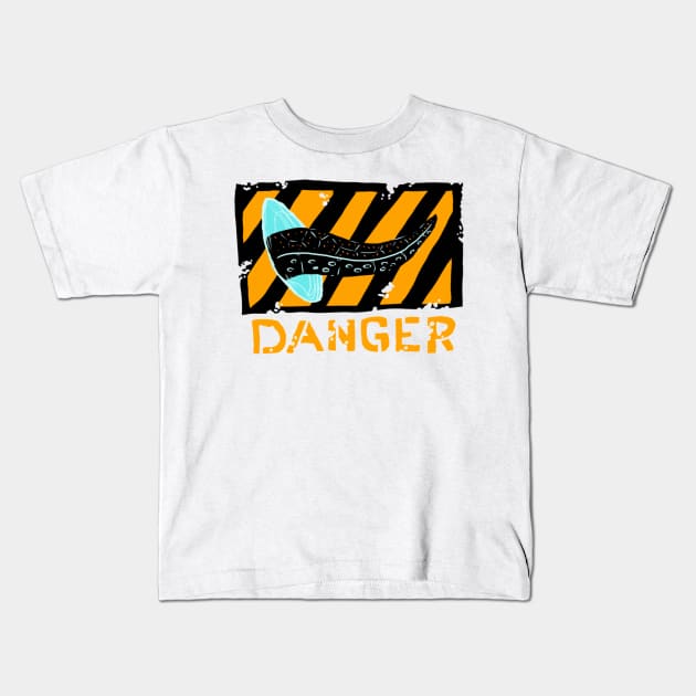 Fair Warning Kids T-Shirt by ArtEnceladus